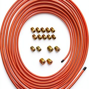 Copper Brake Line Tubing HYLDG 3/16" 25ft Kit with 16 Fittings-0