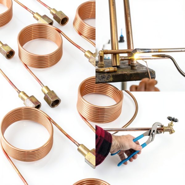 Copper Tube 1/4" OD x 3/16" ID x 10 FT Refrigeration Copper Tubing Seamless Round Coil Line Copper Tubing for Air Conditioners, DIY Projects, Refrigerators, Industry-4